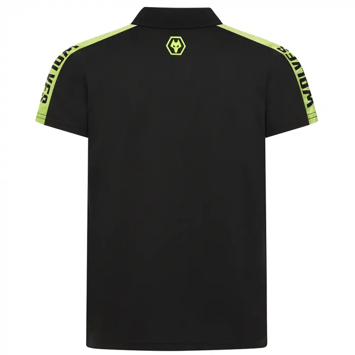 Wolverhampton Wanderers Store | Shop Official Progression Polo Black/Green – Junior Wolves Gear